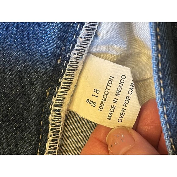 Lane Bryant Venezia Straight Jean 100% cotton cropped ankle dark wash high rise - Picture 6 of 6